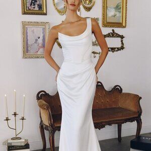 Off white wedding dress, bridal gown